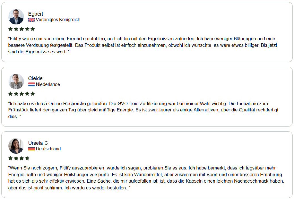 Fitify Kapseln Meinungen